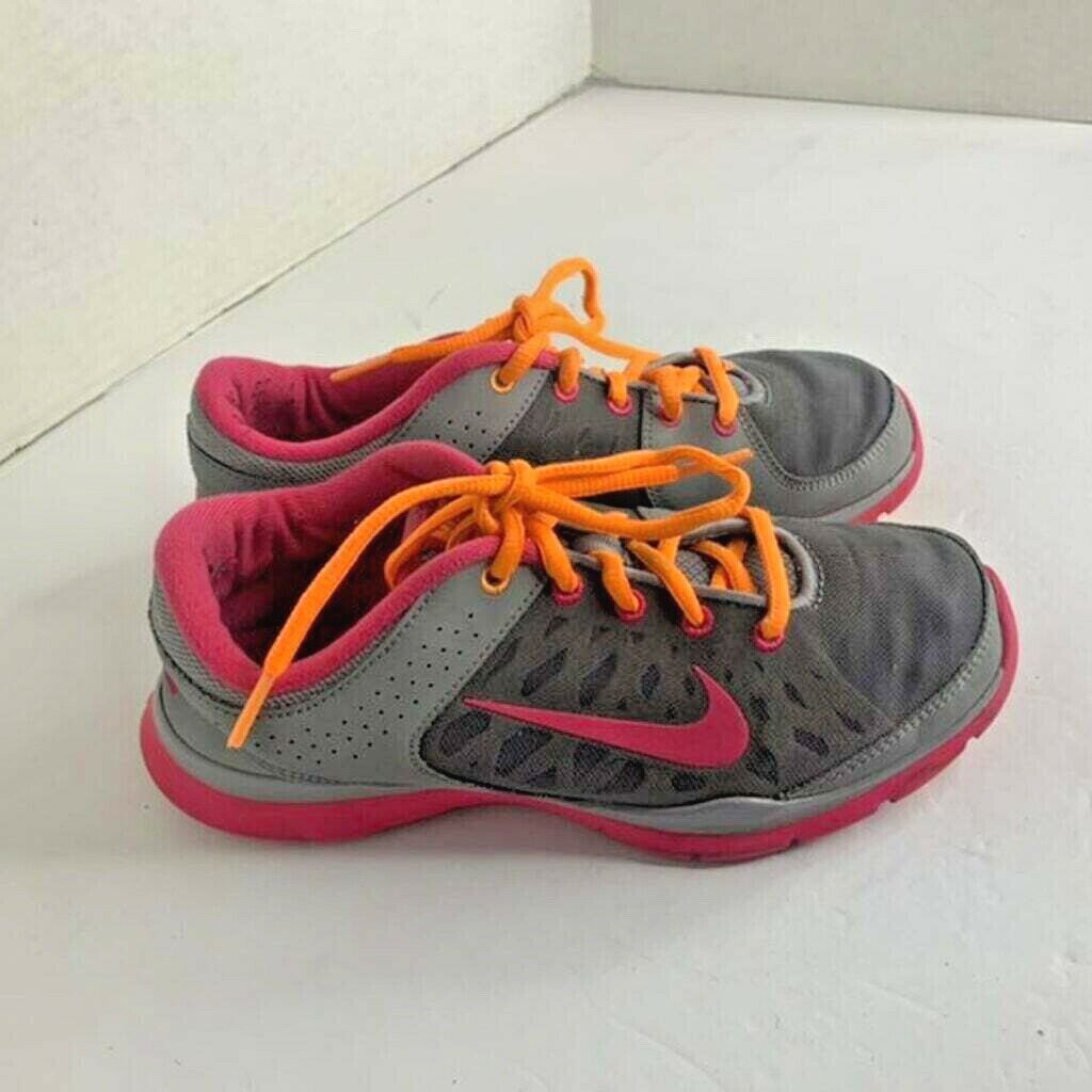 Nike womens 6 training shoes running athletic sneakers Pink gray orange ... - £20.10 GBP