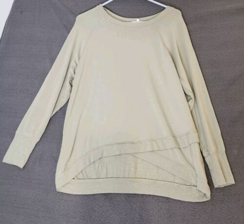 Workshop Republic Clothing Women’s XL Green Pullover Sweatshirt Layered ... - $11.88