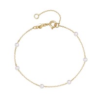 Chic 925 Sterling Silver Friendship Bracelets with Pearls (White) - £22.12 GBP