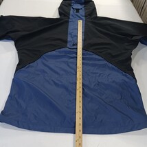 REI Elements RN#37249 Unisex Blue/Black Under Arms Zipper Hooded Jacket Size L image 7