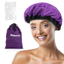 Deep Conditioning Microwavable Heat Cap for Steaming Hair Styling and Tr... - £23.87 GBP