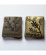 Atlas Homewares Thyme Rosemary Drawer Cabinet Pull Knob 1.5&quot; Metal Set 2... - $27.71 CAD