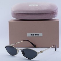 MIU MIU MU56ZS ZVN5S0 Pale Gold/Dark Grey 56-17-140 Sunglasses New Authentic - £235.97 GBP