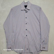 David Donahue Men&#39;s Dress Shirt Size 16-34/35 Purple Long Sleeve Button Up - $29.87