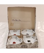 RARE 4- Limoges Hand painted Playing Card Poker/ Bridge Trays Dishes Acc... - £96.97 GBP