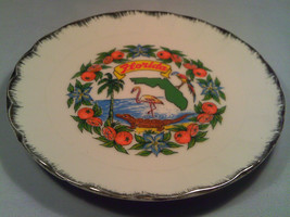 [Q22] Collector Plate 6 1/2" Porcelain Florida - $6.38