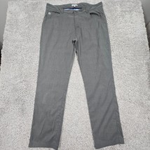 Peter Millar Pants Men 38x34 (Fits 37x31.5) Gray Plaid Straight Performa... - $34.60