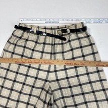 Vintage New Attitude Russ Togs Plaid Shorts Womens 14 Beige USA Union Made - £14.06 GBP