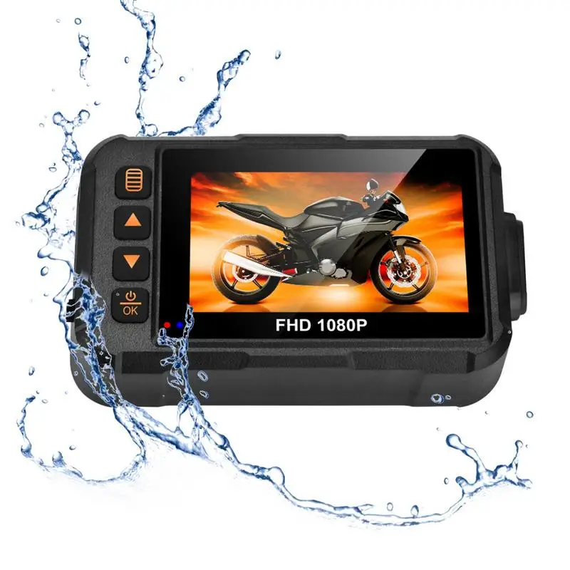 Motorcycle Recording Camera Dual 1080P Motorcycle DVR Full Body Waterproof Moto - £62.26 GBP+