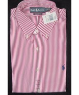 NEW Polo Ralph Lauren Custom Fit Button Down Dress Shirt! White, Magenta... - $44.99