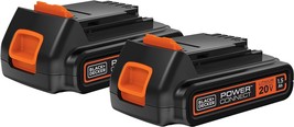 Black+Decker 20V Max* Powerconnect 1.5Ah Lithium Ion Battery, 2 Pk (Lbxr20-Ope2) - $108.99