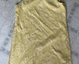 Max Studio Yellow Lace-lined Sleeveless shift Dress size XL keyhole butt... - $25.92