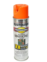 Rust-Oleum 266579 Inverted Marking Spray, 15 oz, Fluorescent Orange, 1 Pack - £8.42 GBP