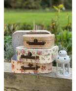 Vintage Rose Suitcases - Set of 3 - $833.66 MXN