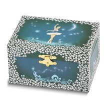 Children&#39;s Star Filled Sky Ballerina Musical Jewelry Box with Mirror - £31.16 GBP