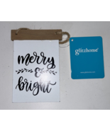 (5) MERRY &amp; BRIGHT Chalkboard Christmas Ornament - NEW! - €6,37 EUR