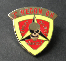 USMC MARINE CORPS MARINES 3RD RECON BATTALION LAPEL PIN BADGE 1 INCH - $5.74