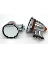 GT Style Race Bullet Outside Sports Mirrors Hot Rat Street Rod Plastic LED - €46,77 EUR