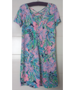 Lilly Pulitzer Women&#39;s V Neck Dress Multicolor Print Size S NWOT - $39.01 CAD