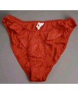 Vintage The Lingerie Collection 80s Flutter Red Hi-Cut Lingerie Panties ... - $148.50