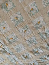 Vintage Handmade Quilt with chenille backing - £27.80 GBP