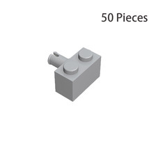 Part 2458 Brick Special 1X2 with Pin Compatible Building Pieces 50x Light Gray - £7.20 GBP