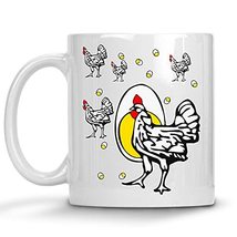 Roseanne Chicken Mug, Funny Chicken Coffee for Chicken Lovers, Rooster Coffee Mu - £11.98 GBP