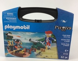 Playmobil Pirates Pirate Raider Carry Case Playset 9102 New 2016 Geobra 62pc Toy - £22.28 GBP