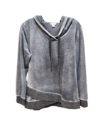 Sundance Aurora Gray Velour Hoodie Womens Size S Sweatshirt Cozy Soft Pu... - $579.09 MXN