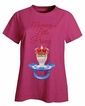 Kellyww Mommy&#39;s Little Prince Crown with Pacifier Design - Ladies T-Shirt - £26.10 GBP