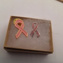 2 Pink ribbon breast cancer awareness pins - $9.00