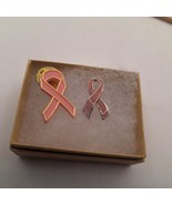 2 Pink ribbon breast cancer awareness pins - $9.00