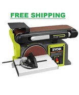 Belt and Disc Sander Heavy Duty Cast-Iron Base Sanding Belt Work Bench D... - $383.99