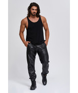 Suvi NYC Men&#39;s leather pants. 100 % real Turkish leather. Lambskin. Soft.  - £461.32 GBP