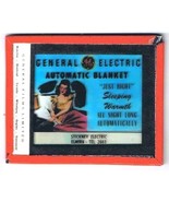 Magic Lantern Glass Slide General Electric Automatic Blanket Advertising - $19.79