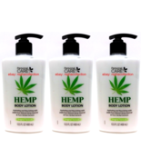 ( LOT 3 ) 100%pureNatural Hemp Seed Oil Body Lotion with Pump 13.5 Oz Each - £23.67 GBP