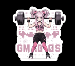 Beautiful Anime Girl Fitness Sport Giri Sticker Decal Car Truck Wall Phone - £3.07 GBP+