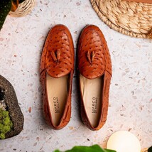Aubiere Genuine Ostrich Quill Dress Loafer Cognac image 13