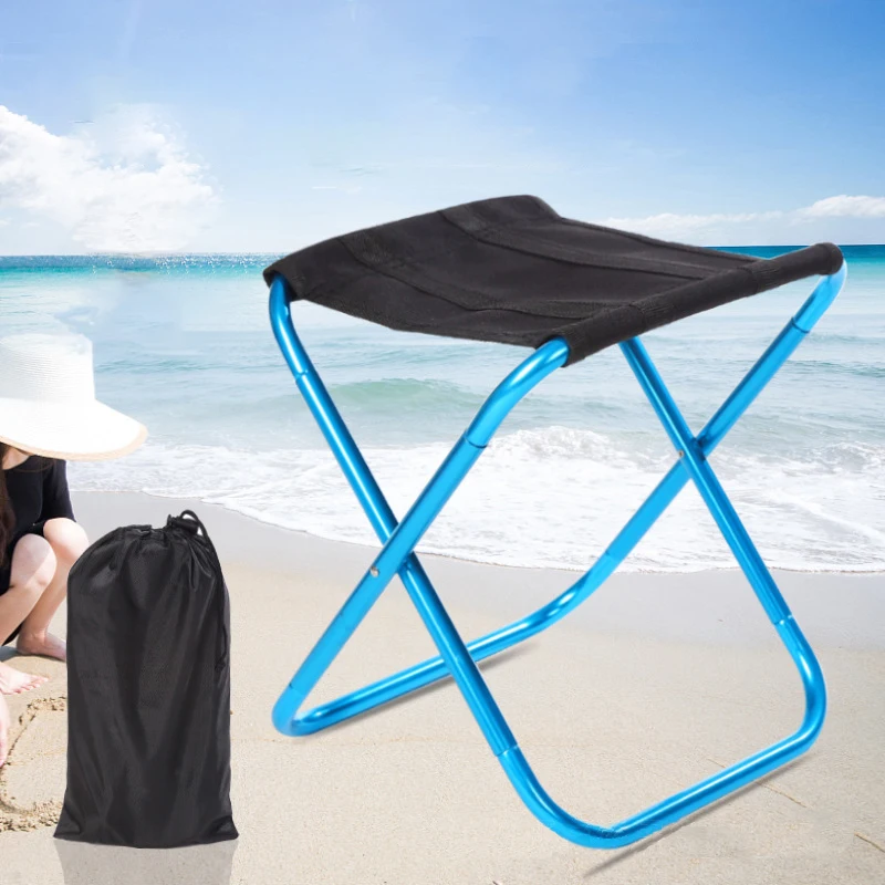 VILEAD Folding Camping Fishing Chair Stool Ultralight Aluminum Portable for - £24.00 GBP