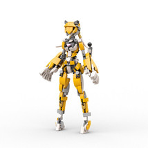 Mobile Suit Female Robot Girl Mech Building Blocks Set Tiger Girl MOC Bricks Toy - £22.15 GBP
