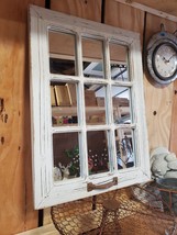 Farmhouse Distressed Mirror Pane Window, CHOOSE Color - $35.90