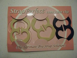 STRAPS PERFECT CONCEALER CLIPS 2 BEIGE 1 BLACK - £3.58 GBP