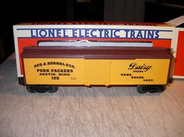 LIONEL O 027 Hormel Reefer Car 6-19538 Pork Packers 102 Very Nice in Box - £23.58 GBP