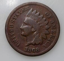 1863 1C Indian Cent in Good Condition, Brown Color, Full Strong Rims! - €56,10 EUR