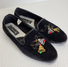 Vintage Paradise Bay Holiday Christmas Bells Shoes Flats Loafers Womens 7.5 - $25.08 CAD