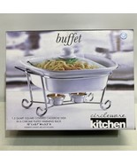 Circleware Kitchen Buffet 1.5 Quart Covered Casserole Dish w/ Warming Ra... - $22.89