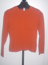 BANANA REPUBLIC STRETCH LADIES LS RUST PULLOVER TOP-L-COTTON/SPANDEX-GEN... - £3.91 GBP