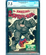 Amazing Spider-Man #41 (1966) CGC 7.5 -- O/w to white pgs; 1st Rhino app... - $1,098.62
