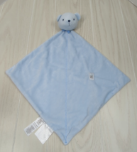 Carters Precious Firsts Plush Blue Teddy Bear Baby Security Blanket Ratt... - $9.89