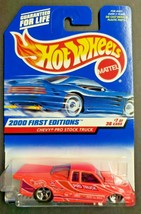 2000 Hot Wheels Chevy Pro Stock Truck #067 Orange 7 of 36 First Edition HW8 - $7.99